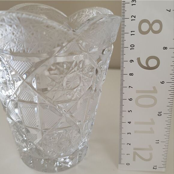 Crystal Pinwheel Vase #0366 - Picture 10 of 11